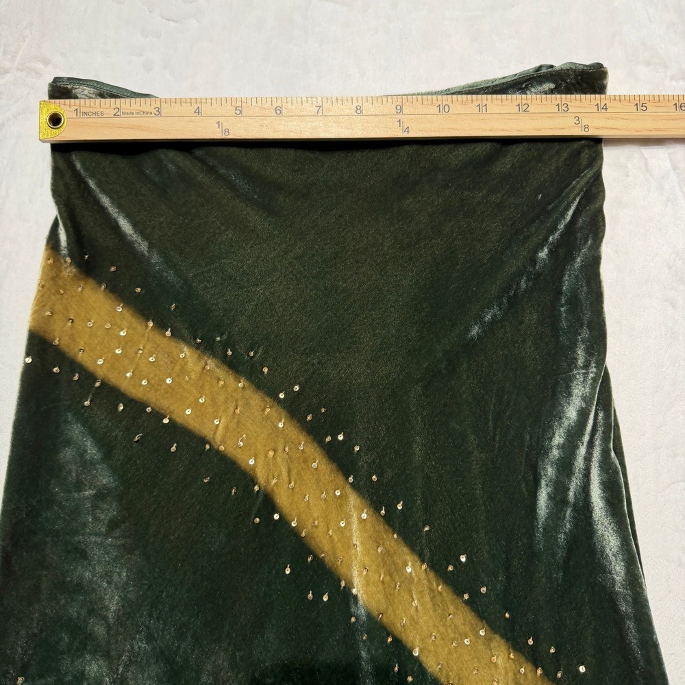 Vintage Nougat London Silk Blend Velvet Bias Skirt Y2K Whimsigoth Fairy Grunge - Picture 6 of 8